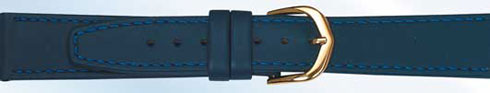 Pebro Horlogeband 115 Blauw kalfsleer