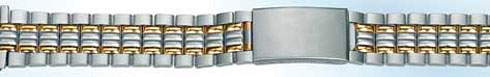 Pebro Horlogeband 613 Edelstaal bi-color