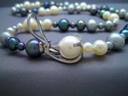 Parel collier  met slot